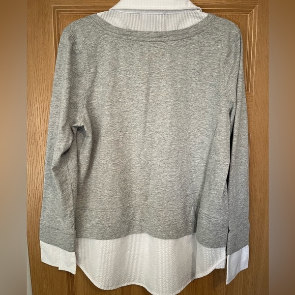 Tommy Hilfiger Long Sleeve Blouse in Stone Gray - Picture 11 of 11